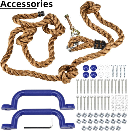 Yaegoo 25pcs Rock Climbing Holds, Includes Climbing Rope, Handles, Mounting Hardware
