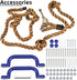 Yaegoo 25pcs Rock Climbing Holds, Includes Climbing Rope, Handles, Mounting Hardware