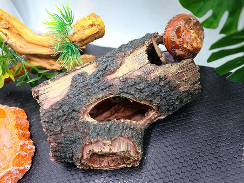Neeenn Hermit Crab Hideout, Resin Simulation Stone Reptile Cave Hideout, Hermit Crab Climbing Toys, Terrarium Habitat