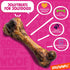 8" (3 Pack), Pork Femur Bones for Dogs Big Bones for Large Dogs, Gourmet Ham Beef Bone for Agressive Chewers