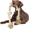 Fida Dog Rope Toys for Large/Medium Aggressive Chewers - Tough 3 Feet 5 Knots Indestructible Natural Cotton Rope