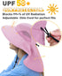 Neck Flap Sun Hat with Wide Brim, UPF 50+ for Hiking, Safari, Fishing, Men and Women