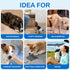 60ct, Dono Dog Diapers Male, Disposable Male Dog Wraps Ultra Absorbent Doggie Diapers, Rapid-Dry Leak-Proof Puppy