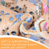 Dog Blankets for Large Dogs, 3 Pack Washable 41" x 31", Fuzzy Soft Pet Mat Throw Cover, Cute Paw Pattern, Waterproof