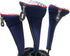 USA Patriot Golf Zipper Head Covers for Driver, 1, 3, 5 Fairway Woods, Neoprene Style, Fits All Clubs