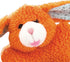 Zanies Cuddly Berber Baby Bunny Dog Toy, Orange, 8-Inch