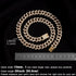 Cuban Link Dog Collar, Gold Silver Metal Chain Collar, 20 Inch, Diamond Pet Collars for Dogs Cats Jewelry