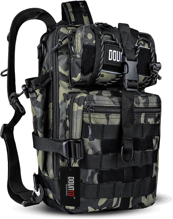 Tactical Backpack Medium EDC DayPack, Military Molle Outdoor Rucksack for Fishing Hunting Camping