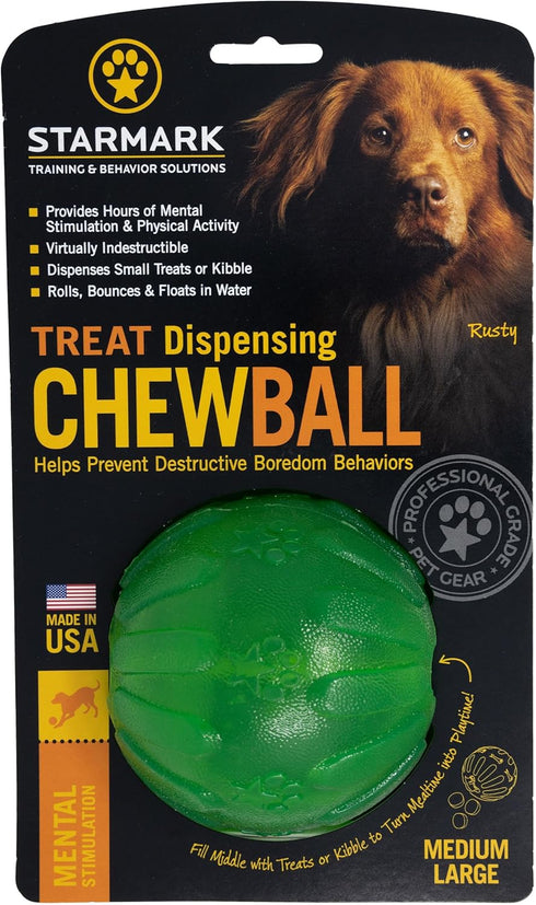 Medium/Large Starmark Chew Ball for Tough Dogs