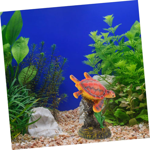 Kisangel Fish Tank Decoration, Marine Animal Ornament, PVC Norway Sea Life Figurine