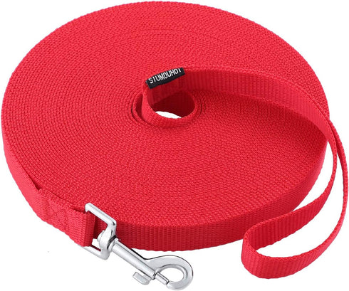 Dog/Puppy Obedience Recall Training Agility Lead - 15 ft, 20 ft, 30 ft, 40 ft, 50 ft Long Leash for Training