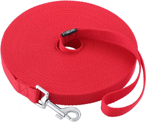 Dog/Puppy Obedience Recall Training Agility Lead - 15 ft, 20 ft, 30 ft, 40 ft, 50 ft Long Leash for Training