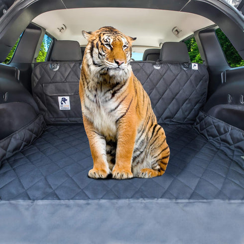 WE LOVE ANIMALS SUV cargo liner for dogs, Dog Car Seat Cover For Back Seat, Nonslip trunk mat, Waterproof Car Seat