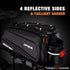 JXFUKAL Bike Bags for Bicycle Rear Rack - 9.5L/40L Hard Shell Waterproof Ebike Trunk Pannier Saddle Bag