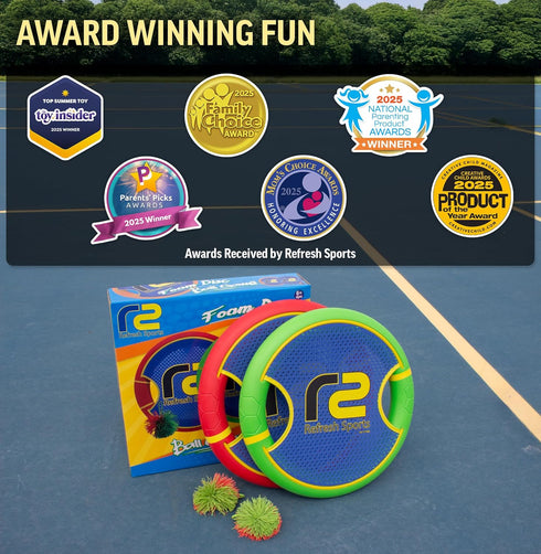 Fun Bouncy Paddle & Stringy Ball Toss & Catch Game - Easy to Use for Kids All Ages - Soft Foam Design for Safe Play