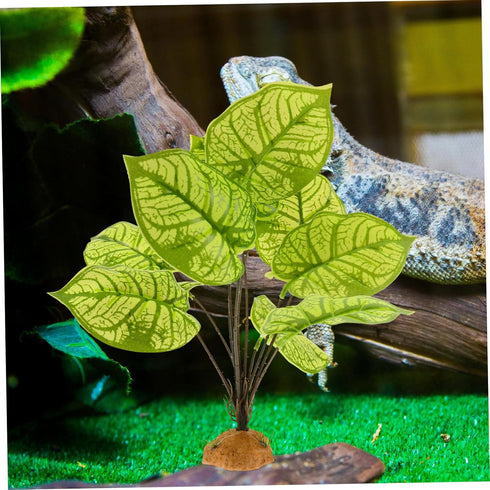 Didiseaon Goblincore Room Decor, Terrarium Landscape Plant Reptile Hiding Hut, Aquarium Fake Plant Ornament
