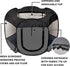 Furhaven Portable Dog Playpen Cat Tent, Pet playground,Kennel foldable indoor outdoor zippered puppy crate - Gray