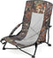ARROWHEAD OUTDOOR Low-Profile Turkey Hunting Chair Camo Folding Blind Seat with Mesh