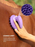 7 Set Harrison Howard Horse Grooming Kit, Piece Horse Brush with Curry Comb, Hoof Pick, Sweat Scraper & Bag Purple