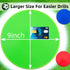Vhxorrz 9/10 Inch Spot Markers Floor dots Non-Slip Rubber Agility Markers Flat Field Cones for Gym/PE Soccer Football