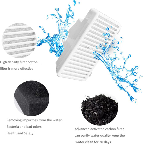 Pioneer Pet 3 Pack T-Shaped Filter for Food, Water and Serene Fountain