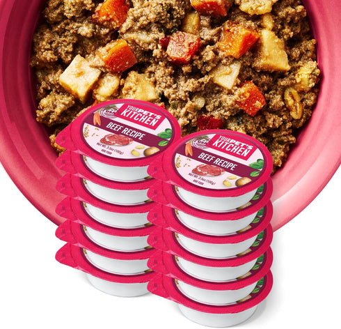 Your PET'S Kitchen Wet Dog Food Cups, Beef Recipe - 3.5 oz