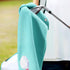 Set of 2 Vansolinne Golf Gifts for Women Microfiber Waffle Pattern Golf Towels with Clips - Pink Blue