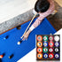 AccEncyc 2.5cm/0.98inch Set 16Pcs Mini Billiard Balls Children's Pool Balls for Kid's Table, Indoor Game Toy for Kids