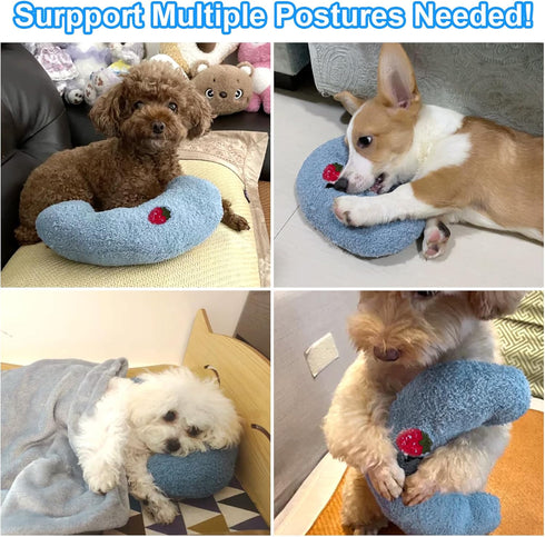 Mity rain Dog Pillow, Anxiety Relief Ultra Soft High Density Calming Pillow for Joint Relief Sleeping, Pet Calming Toy