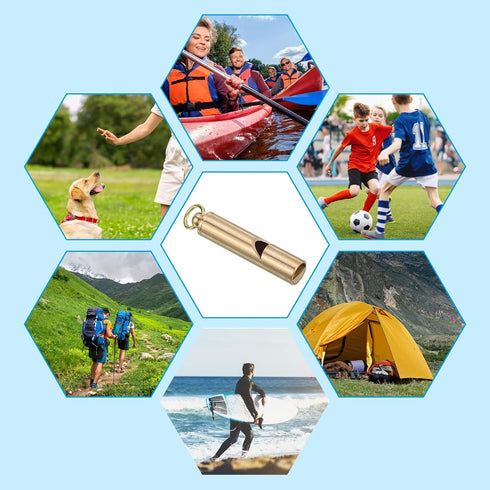 PATIKIL Emergency Whistles, 3 Pack Safety Whistle with Keychain, Super Loud Outdoor Survival Whistle for Camping Hiking