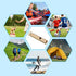 PATIKIL Emergency Whistles, 3 Pack Safety Whistle with Keychain, Super Loud Outdoor Survival Whistle for Camping Hiking
