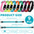 9 Pieces Adjustable Dog Collar for Medium Dogs - Soft Nylon with Quick Release Buckle, Bulk for Walking Running