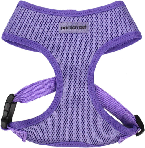 Parisian Pet Girl Dog Harness - Soft Padded Lilac Vest Harness for Medium-Sized Dogs, Cooling for Walking