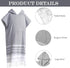 Sufeasdf 1pcs Turkish Towel Poncho Turkish Cotton Beach Poncho wim Cover Up Wearable Towel Hooded Poncho with Pocket