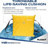 Flowt Boat Seat Cushion and Throw Cushion for Boat Safety USCG Approved Type IV, Life Cushion for Boat, Durable