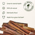 6 Inch (10 Pack) Downtown Pet Supply Bully Sticks for Dogs - Natural Beef Chews, Odor-Free & Rawhide-Free, Long Lasting