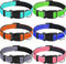 6 Pcs Reflective Dog Collar, Soft Padded Breathable Nylon Adjustable Puppy Collar with Safety Locking Buckle