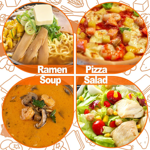 15oz 9 Dried Ramen Toppings Mixed Dehydrated Tofu & Vegetable with Mushrooms, Carrots & Cabbage, Freeze-Dried Veggies