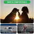 Weewooday 5 Pcs Light Up Dog Collars, Silicone LED Lighted for Night Walking, Rechargeable Glow in The Dark Safety