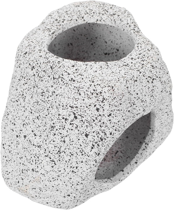 LALAFINA Aquarium Fish Tank Hideout Cave Ceramic Shelter Ornament Grey Shrimp Breeding