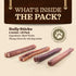 EVER FARM (6", 25 Pack) 100% Odor-Free Standard Bully Sticks Grass-Fed Beef Pizzle Dog Chews, Fully Digestible