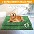 Tray,35x23in 2-Pack ondware Dog Grass Pad with Dogs Potty Tray with Upgraded Replacement Artificial Grass,Dog Litter