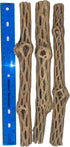 Awesome Aquatic Natural Cholla Wood, 3 Pieces 12” for Shrimp Habitat, Food Treat, Aquarium Decoration