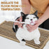 4 Pieces Cat Scratcher Mat Sisal Scratch Pad Rug 7.8 x 15.7 Inch with Adhesive Loop Tape for Protecting Furniture