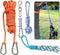 Outdoor Dog Bungee Tug Toy - Spring Pole Rope Tether for Aggressive Chewers, Interactive Solo Play for Large Dogs