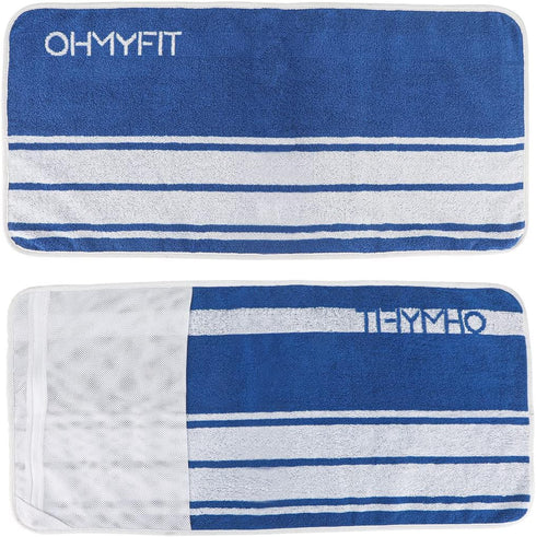 Smart Fitness Towel With Zippered Pocket - Gym Accessory for Men &