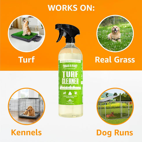 Turf Cleaner - Cleans and Deodorizes Fake Grass, 32 Fl Oz Turf Cleaner for Dog Grass Pad and Pet Urine