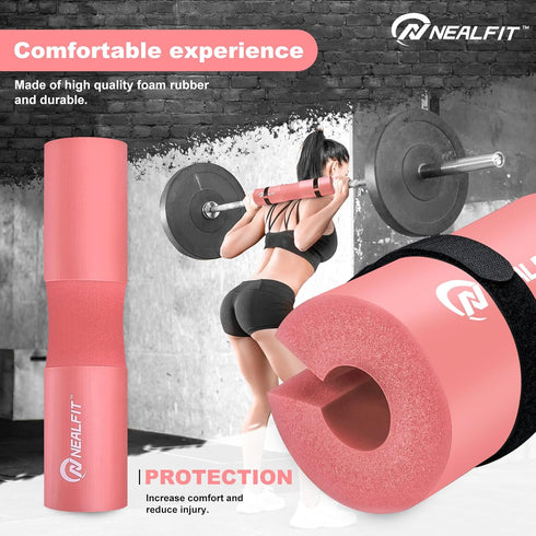 Squat Bar Pad, Barbell Pad for Squats, Great for Weightlifting, Lunges, and Hip Thrusts—Foam Sponge Pad