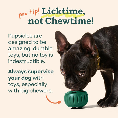 WOOF Party Pupsicle - Long-Lasting Interactive Dog Toys for Boredom - Low-Mess Design - Birthday Gifts for Dogs - Large