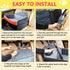 2 60 lbs/2 PetsHome Dog Car Seat for Medium Large Dogs, Detachable Washable Pet Booster Seat with Memory Foam Cushion